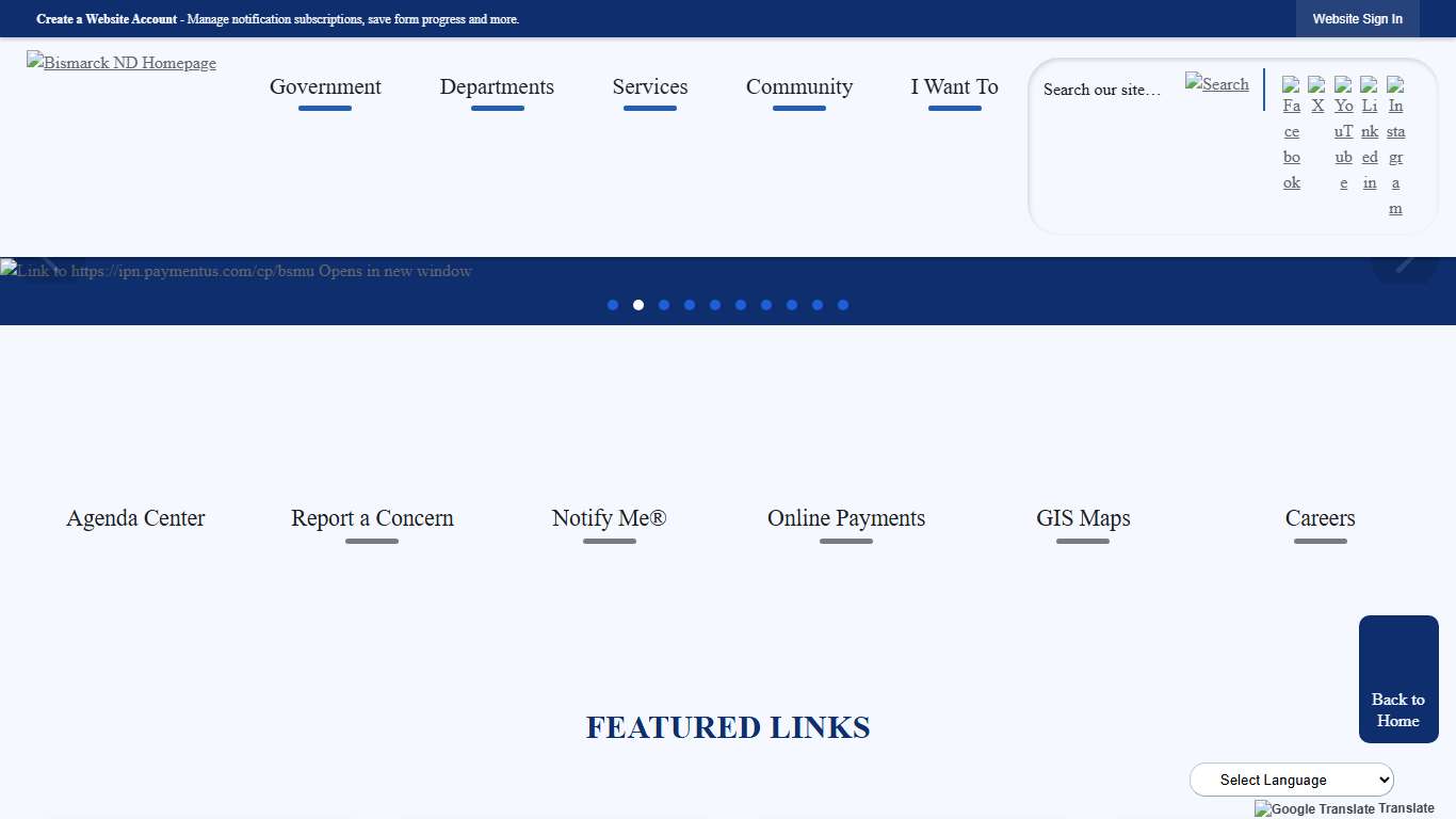 Bismarck, ND - Official Website Official Website