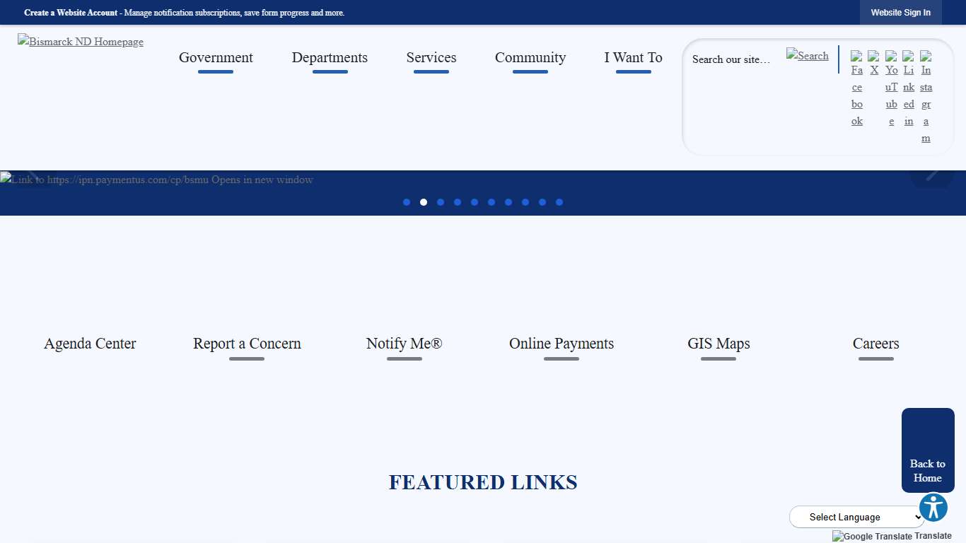 Bismarck, ND - Official Website Official Website