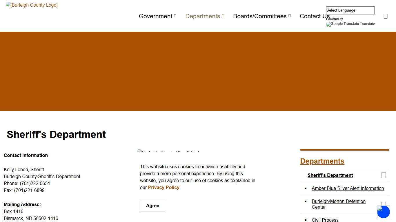 Sheriff's Department Burleigh County